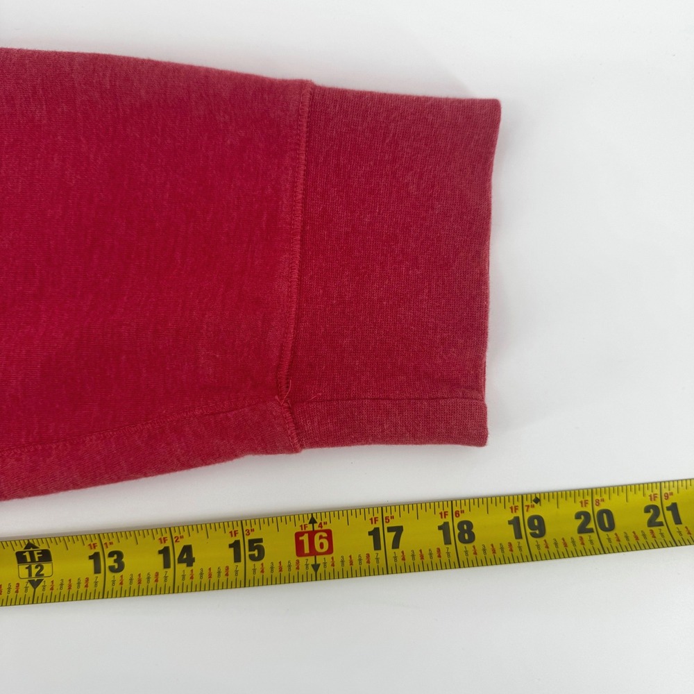 Polo Ralph Lauren Mens XL Red Heather Quarter Zip Pullover Cotton Blend Sweater - Picture 11 of 11